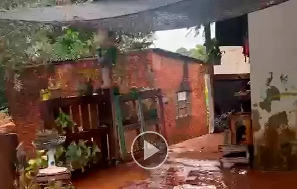 Após chuva intensa, somente uma família segue desalojada em Ponta Porã