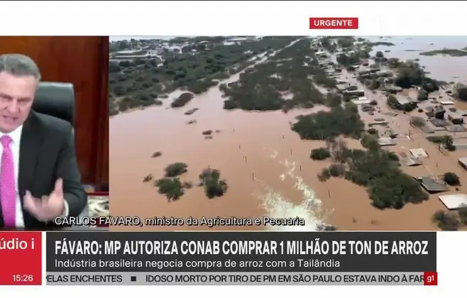 Governo publica MP que autoriza a importação de até 1 milhão de toneladas de arroz após inundação histórica no RS